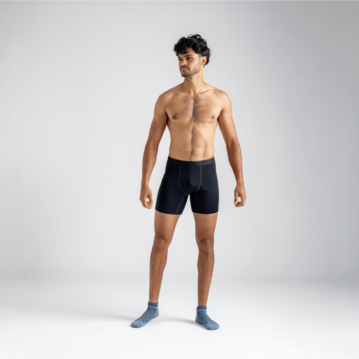 Senti Men's Merino Boxer Briefs Long